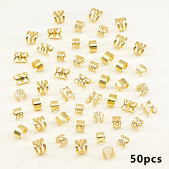 50/100PCS Hair Jewelry for Braids Dreadlock Accessories Braid Clips Locs Jewelry