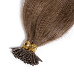 Cadenza Hair I-Tip Fusion Hair Extension 16 inch Natural Black for Women .