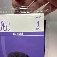New Belle Black Bonnet 1pc Max Comfort Fits Over Any Hairstyle Superior Quality