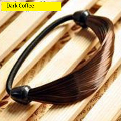 Fashion Straight Synthetic Hair and Elastic Ponytail Holders