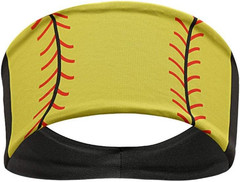 Softball Headband Elastic Workout Headband Gift for Team Player Mom Coach (Softb