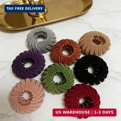 Bird Nest Magic Hair Clip 8 Pcs Mixed Color Velvet,Magic Hand Clips Hair Twist B