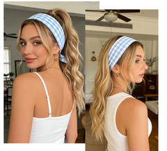 6 Pack Polka Dot Striped Headband for Women