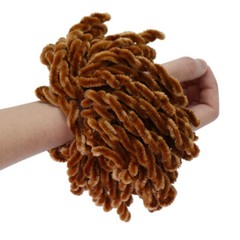 1Pc Muslim Women Fluffy Velvet Hijab Scrunchies Solid Color Plain Big Hair Ring/