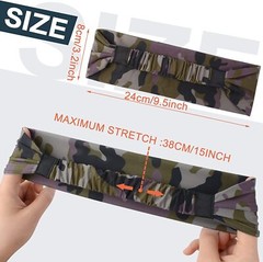 Men Sweatband Headband Yoga Hair Bands Women Moisture Wicking Sports Head Bands