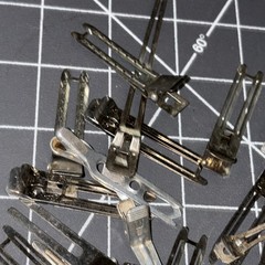 Lot Of 90+ Vintage Hair Wave Pins Clips Aluminum & Various Hair Clips