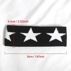 Sports Headband Elastic Sweatband Cotton Blend Unisex Yoga Workout Hair Band