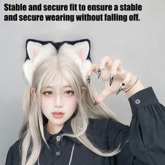 Lovely Motion Activated Animal Ear Headpiece ABS Plastic Frame For Costuming