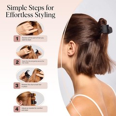 Eco-Friendly Medium Claw Clips -Cute & Stylish Short Hair Accessories for Women