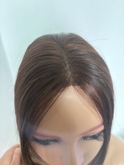 2.8″x4.7″Thin Lace 100%Human Hair Topper Cover Top Hairline Parting Line 10″~12″