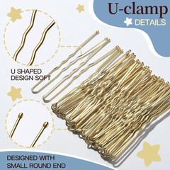 Hair Net for Kids, 30cm Invisible Hair Nets 20PCS with 40PCS U Shaped Hair Pins,