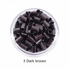 Micro Copper Tube Rings Beads Links Human Hair Extensions Tools 3.4mm 1000PCS