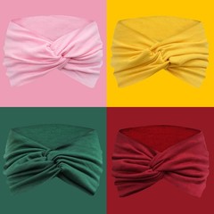 IVARYSS Extra Wide Headbands for Women Non-Slip, 7” Large Twist Knotted Stretch