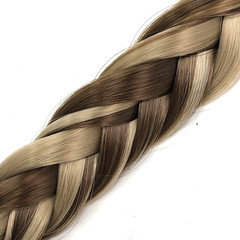 Madison Braids Braided Headband Lulu Two Strand Brunette Blond Adjustable Strap