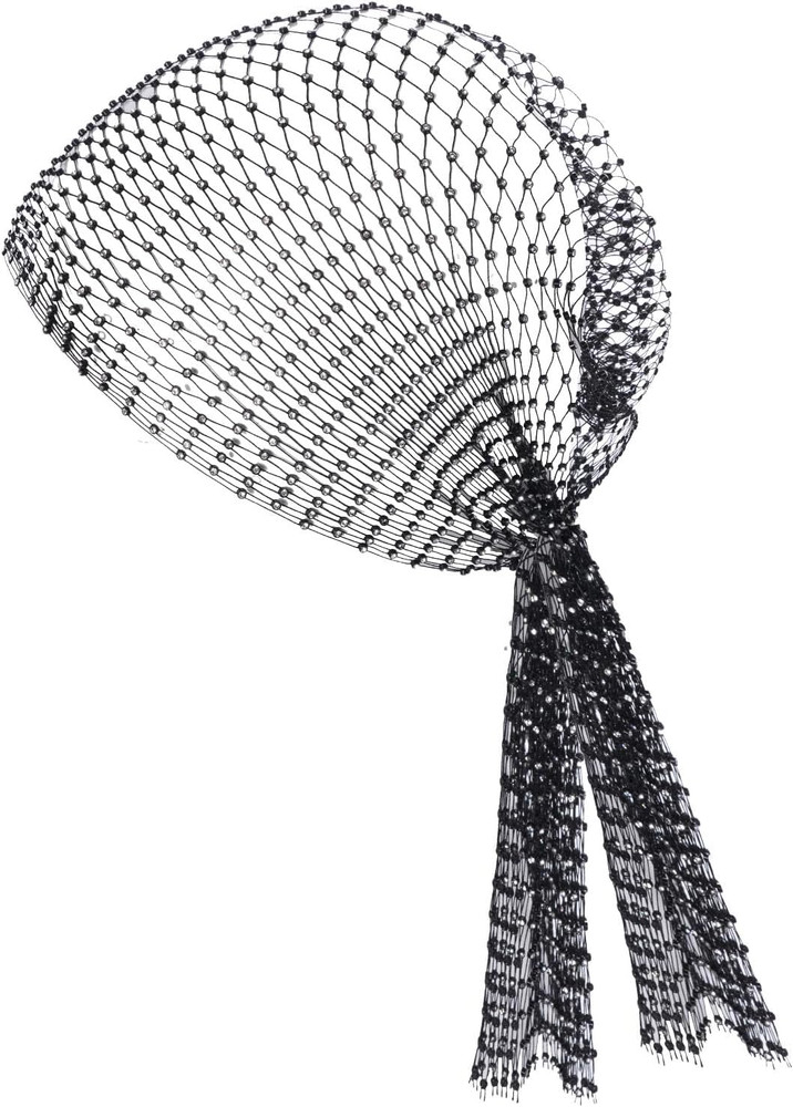 Rhinestone Mesh Headband Head Wrap Head Scarf Hair Scarf Turban Headpiece for Wo