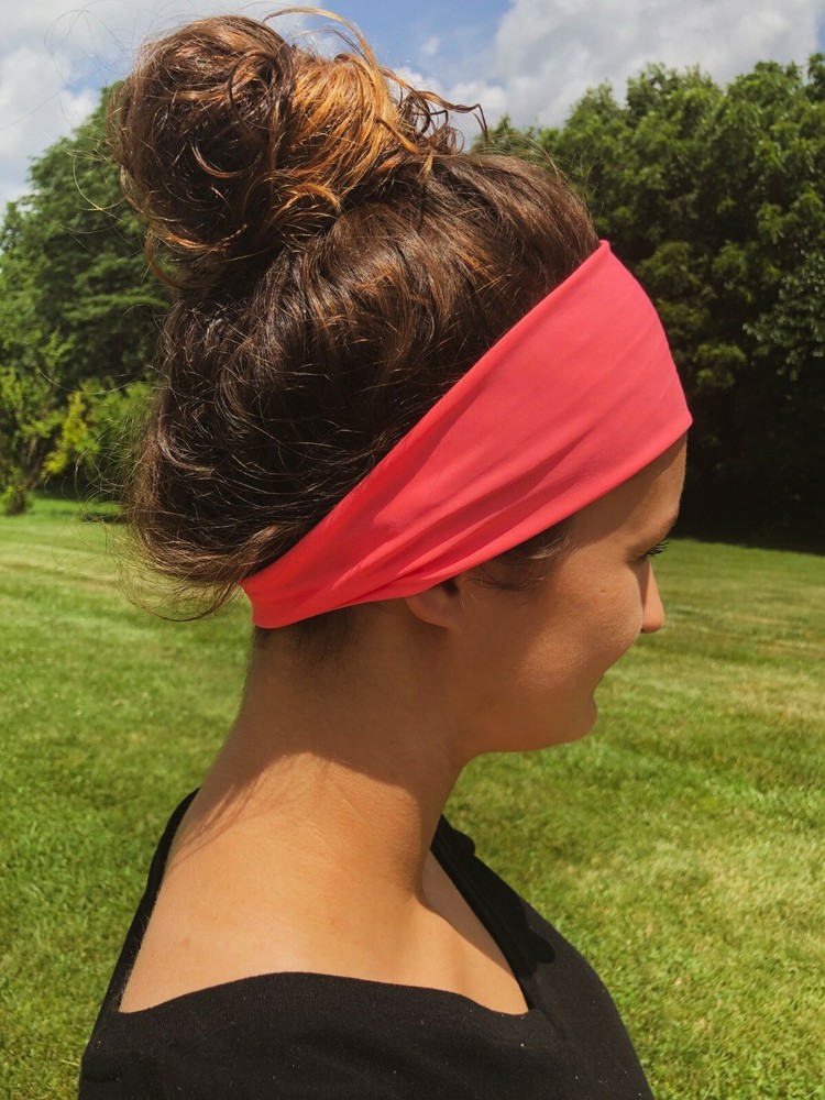 Lycra Spandex Wide Headband-Handmade Bolder Stretch Hair Bands – NEON PASTEL