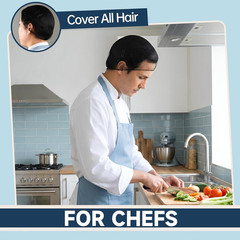 Bun Hair Net, 50 Pcs 24 Inch Black Hair Nets for Food Service Workers Invisible
