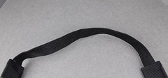 Orange 8-strand headband thin skinny stretch headband shiny metallic hair band