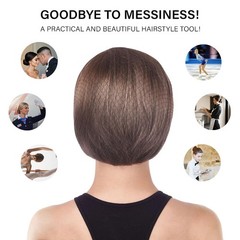 100Pcs Brown Hair Nets for Women, 20 Inches 50cm 100 Count (Pack of 1),