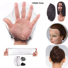 Votinu Elastic Hair Nets for Long Hair, 100 Pcs 48 Inches Extra Large Black I…