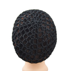 2PCS Black Wig Cap Mesh Hair Net Crochet Snood Sleep Cap for Women
