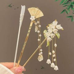 Birthday Gift | Jade Floral & Butterfly Hair Accessory – Vintage Oriental Style