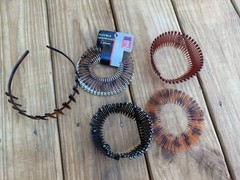 Vintage 90’s Y2K Tortoise Shell Stretch Hair Comb Headband Accessories