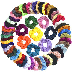 60 Pcs Velvet Hair Scrunchies Elastic Hair Ties Hair Bands Scrunchy Ropes Scrunc