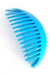 Vintage Banana Hair Comb Cincher Hair Clip Women Ponytail Holder Blue