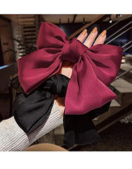 Hair Clip, Large Red Bow Hair Bow for Women Girls, Hair Accessories Styling Tool
