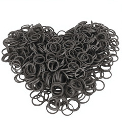 1200 Pack Mini Rubber Bands, Soft Elastic Bands Small Tiny Hair Ties for Toddler