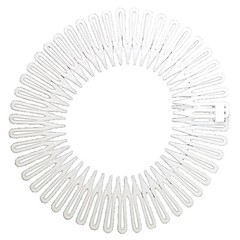 10 pcs Hair Comb Headband Stretch Flexible Plastic Circle Hairband