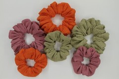 Scrunchies hair accessories-Bubble gauze -Medium-Large size
