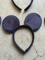 Lot of 6 Black Kids Mickey and Minnie Mouse Ears Headband Costume