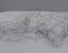 thin black snoods Hair net with NO elastic single mesh regular size (5 pcs)
