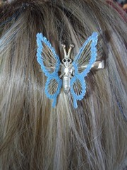 butterfly Glitter Hair Clip Decorative Accessory Women / teens y2k metal