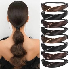 8 Pcs Elastic Wig Hair Ties for Women – Imitation Head Ropes High Ponytail Ho…