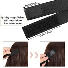 12 Pieces Adjustable Elastic Band for Wigs, Polyester Fiber Wig Edge Band
