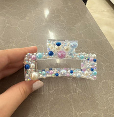 custom bedazzled claw clip