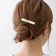 French Barrette Hair Clips 8 PCS Small Tortoise Shell Curved Glossy 2.56 Inch