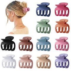 12Pcs Hair Clips for Women 1.8 Inch Small Claw Clips for Thin Hair Medium Hair C