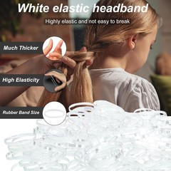 Elastic Hair Rubber Bands, 2000 PCS Soft Ponytail Elastics Holders Small Hair Ti