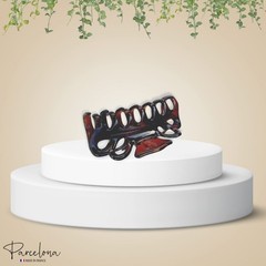 Parcelona French Double Loop Large Shell Claw Clip Clamp Clutcher 4.25 Inches