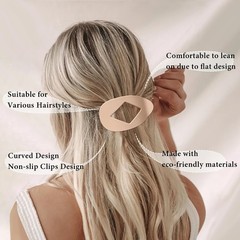 Flat Hair Clips for Women, 8 Pcs Matte No-Slip Flat Claw Clips for Girls,Cute…